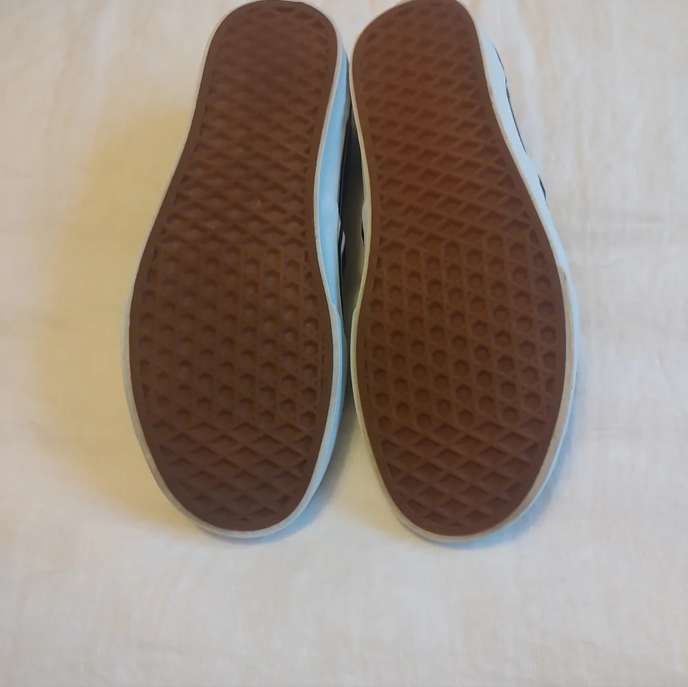 WOMEN'S VAN'S ASHER Sz 10 Black Slip-on Sneaker - Picture 5 of 6